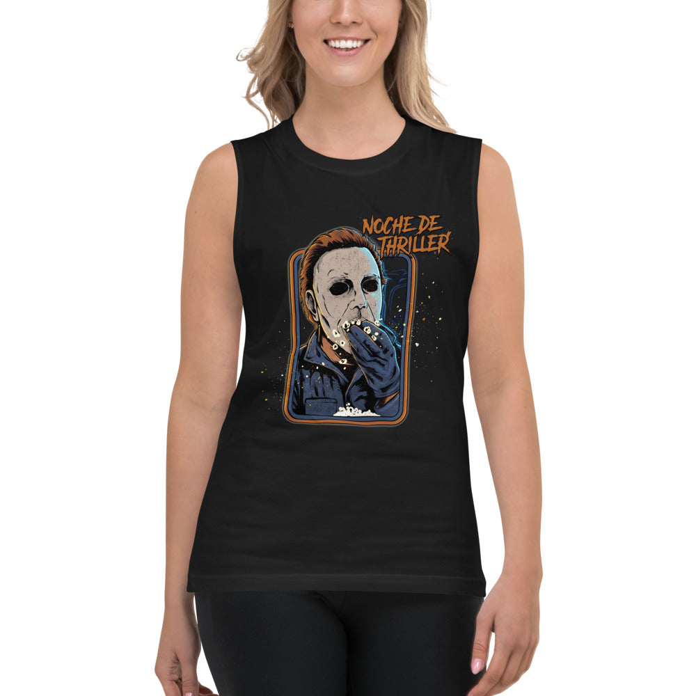 Sin Mangas Michael Myers Noche De Thriller Palomitas - Modelo femenina