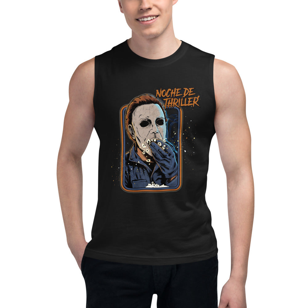 Sin Mangas Michael Myers Noche De Thriller Palomitas - Modelo masculino