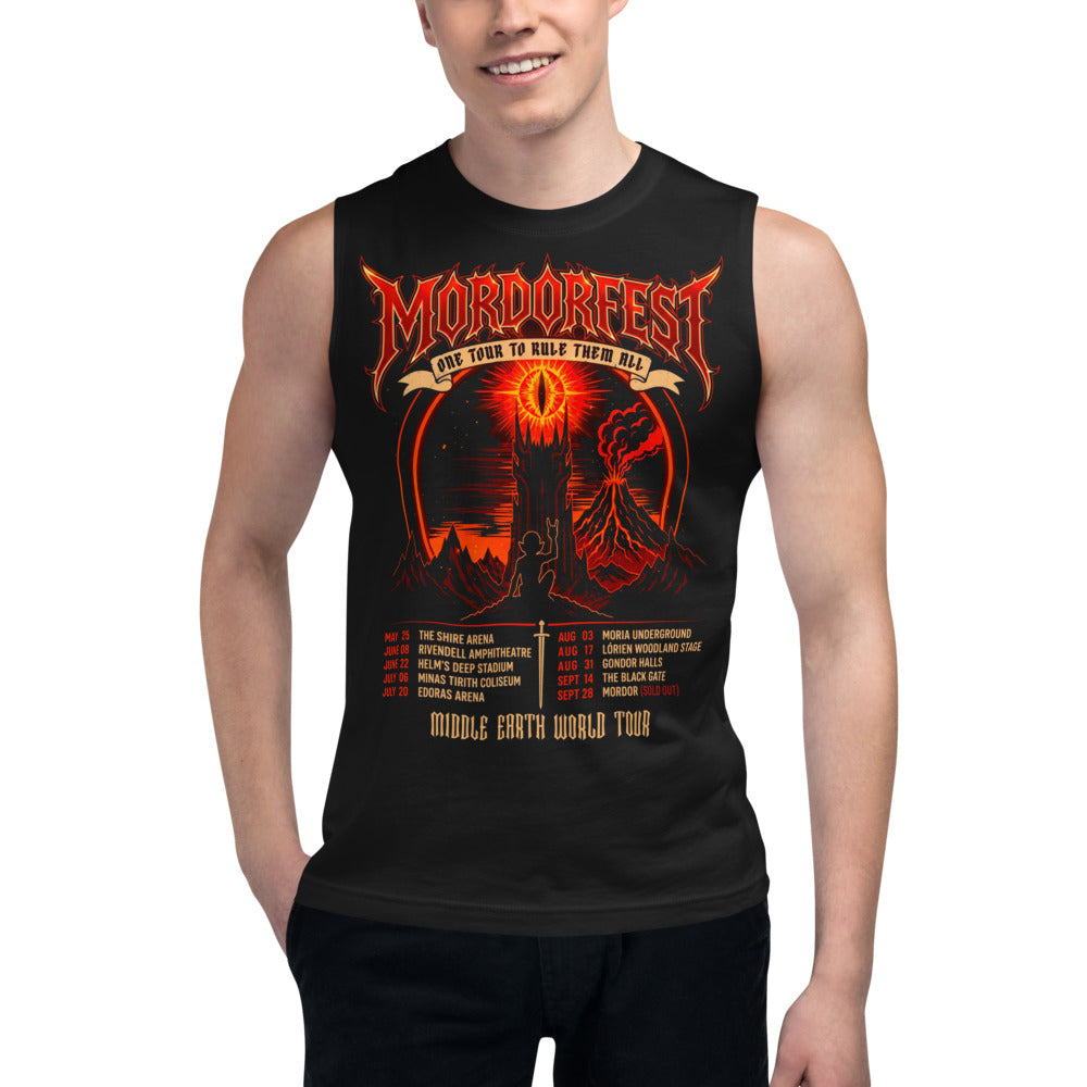 Sin Mangas Mordorfest One Tour To Rule Them All - Modelo masculino