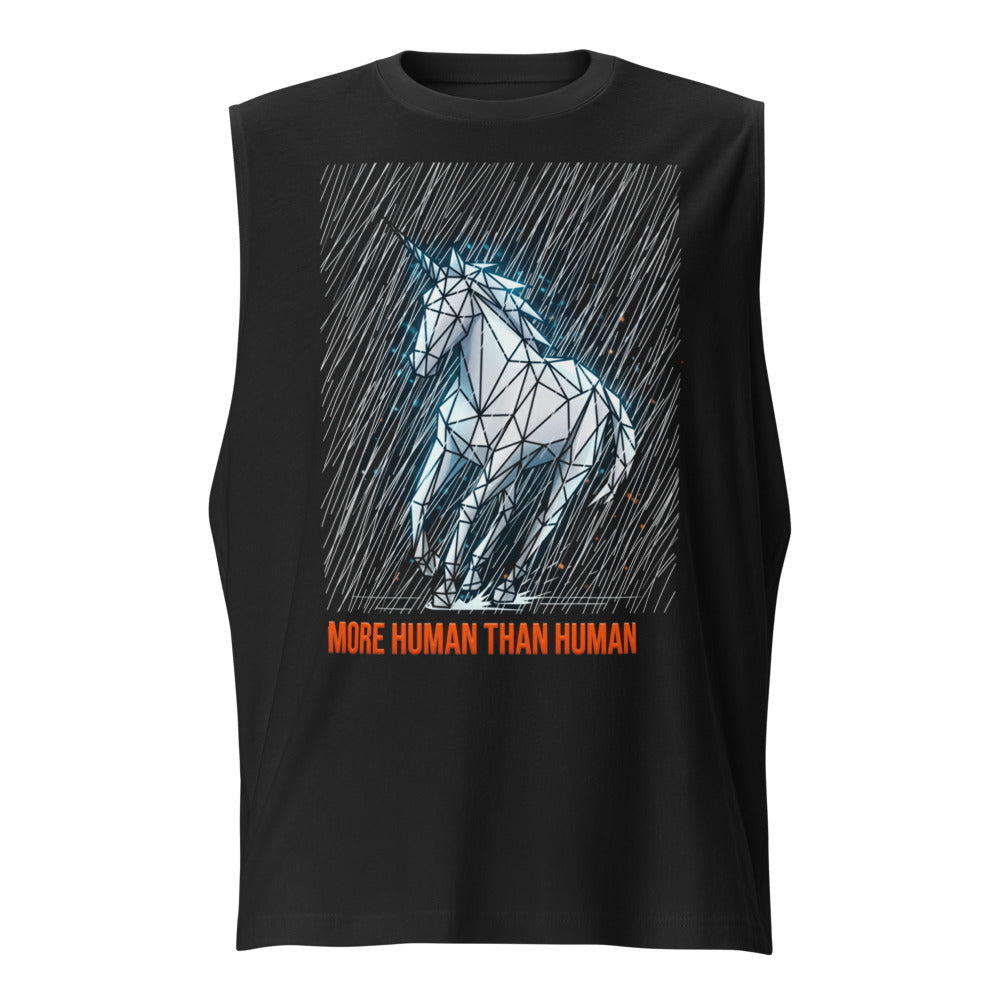 Sin Mangas More Human Than Human Geometric Unicorn - Frente