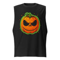Sin Mangas Neon Green Skull Jack O Lantern - Frente