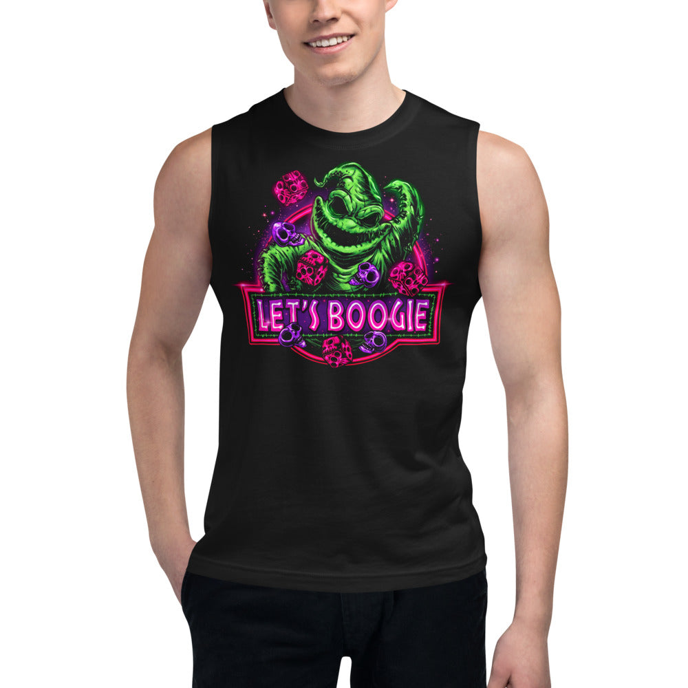 Sin Mangas Oogie Boogie Lets Boogie Neon Dice - Modelo masculino