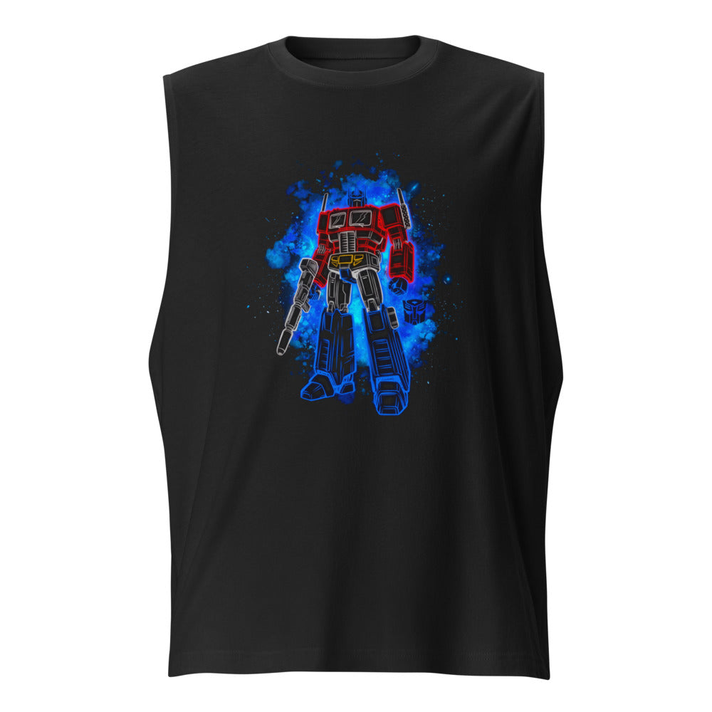 Sin Mangas Optimus Prime Neon Outline Nebula - Frente