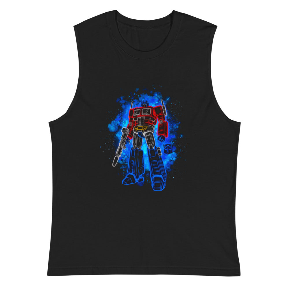 Sin Mangas Optimus Prime Neon Outline Nebula - Plano