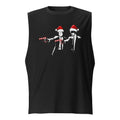 Sin Mangas Pulp Fiction Santa Hats Candy Canes - Frente