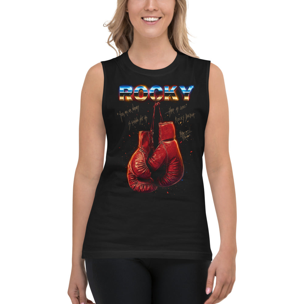 Sin Mangas Rocky Balboa Hard As Life Boxing Gloves - Modelo femenina