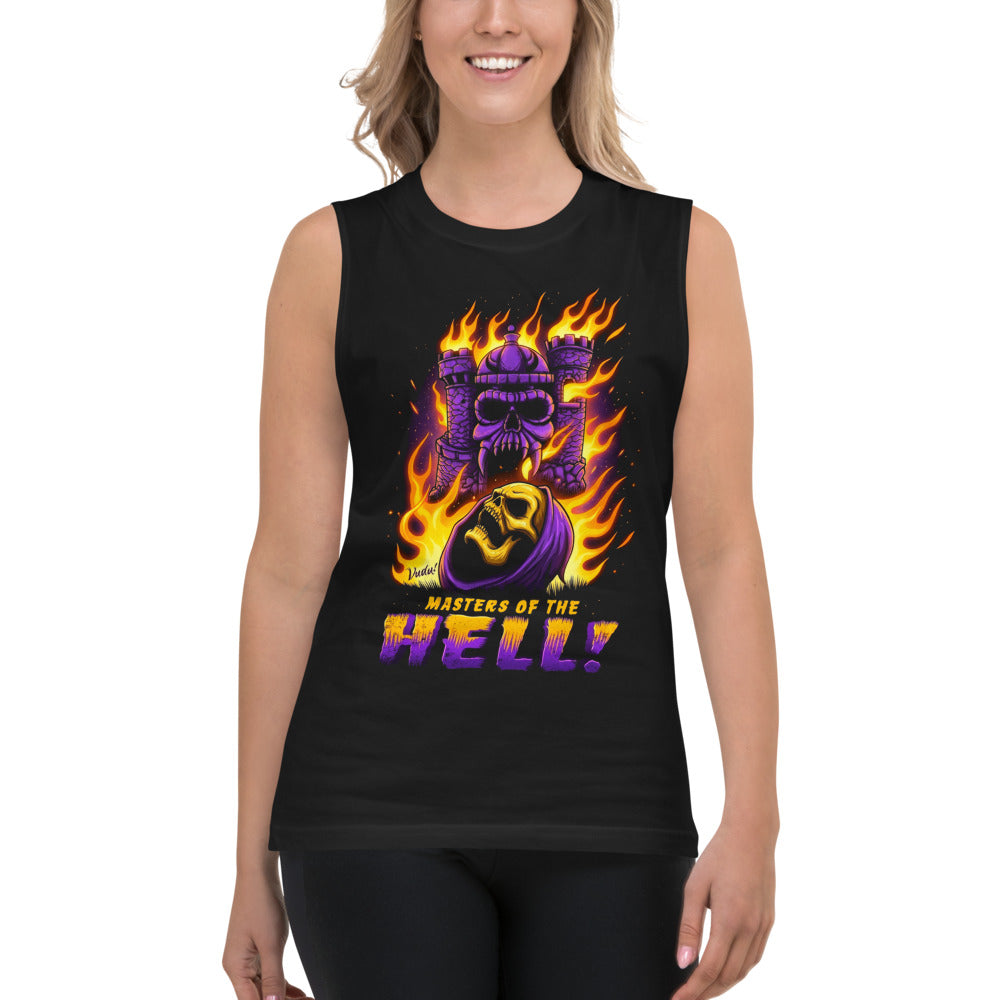 Sin Mangas Skeletor Castle Grayskull Flames - Modelo femenina