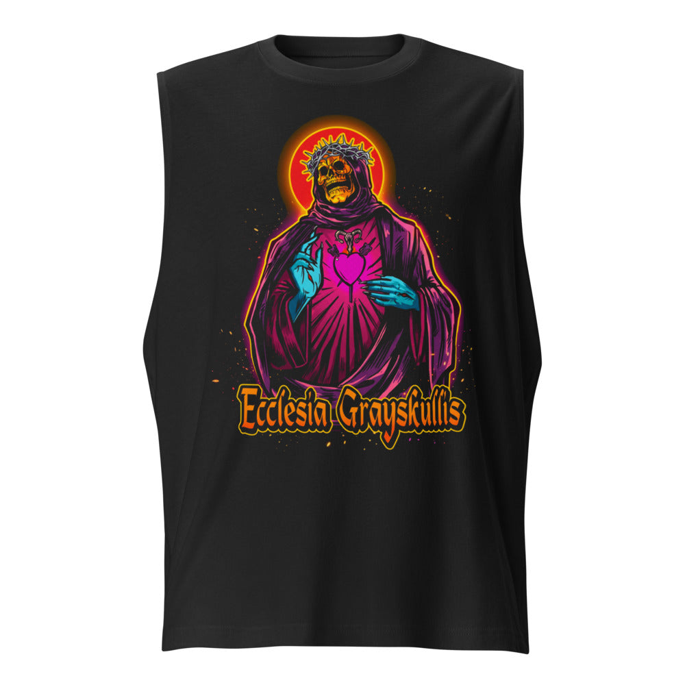 Sin Mangas Skeletor Ecclesia Grayskullis Pink Heart - Frente