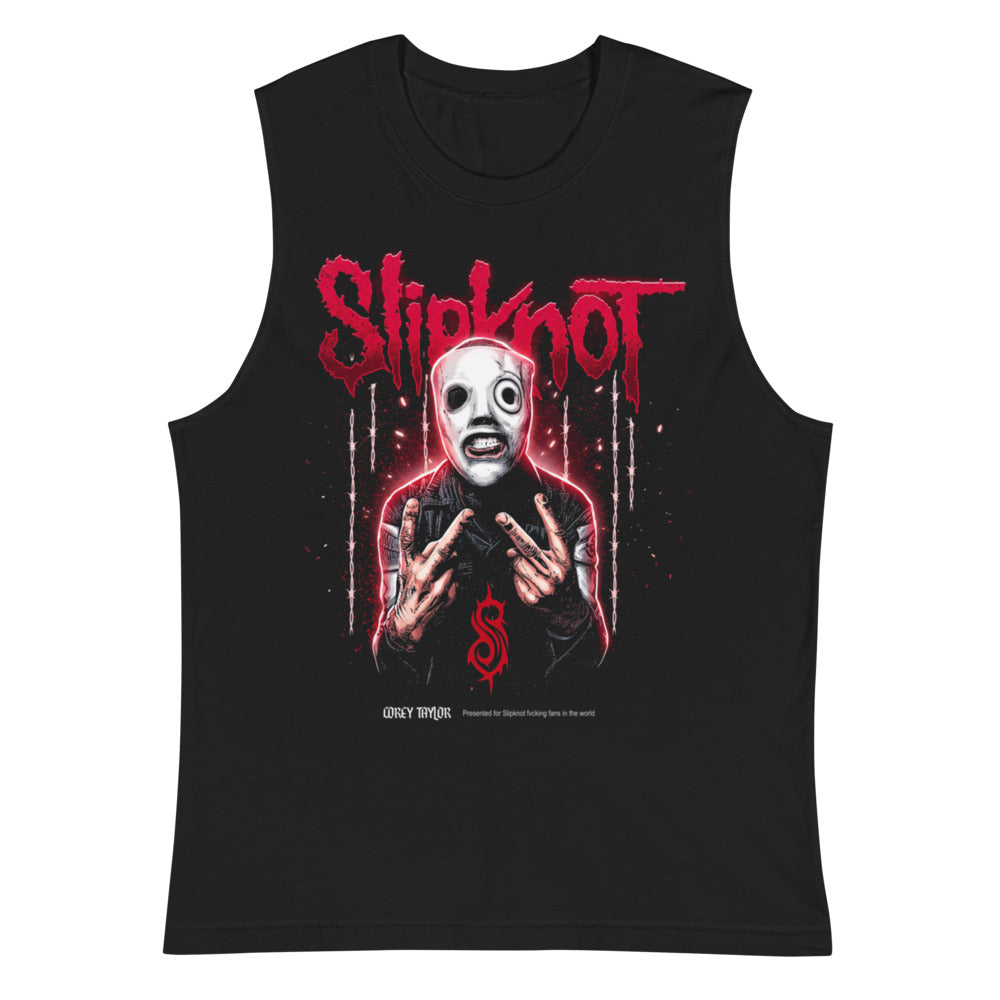 Sin Mangas Slipknot White Mask Barbed Wire - Plano