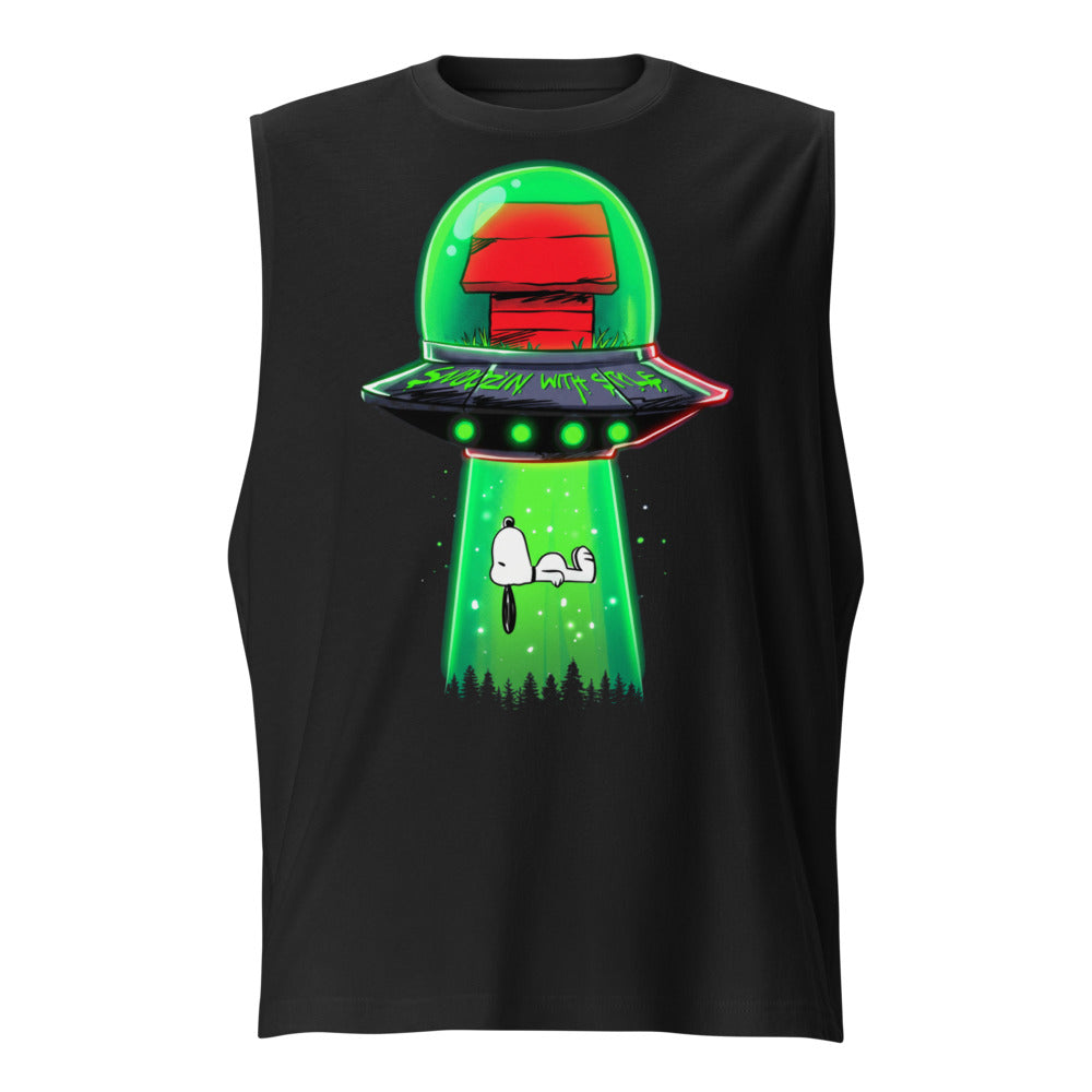 Sin Mangas Snoopy UFO Snoozin With Style - Frente