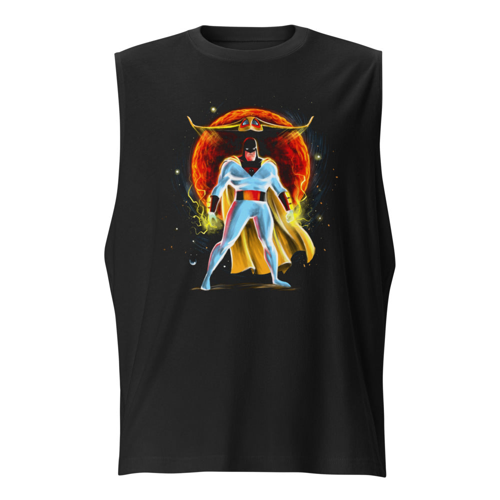 Sin Mangas Space Ghost Red Sun Cosmic - Frente