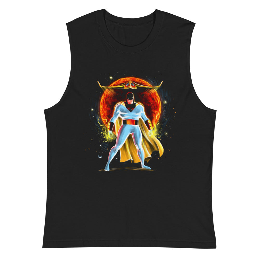 Sin Mangas Space Ghost Red Sun Cosmic - Plano