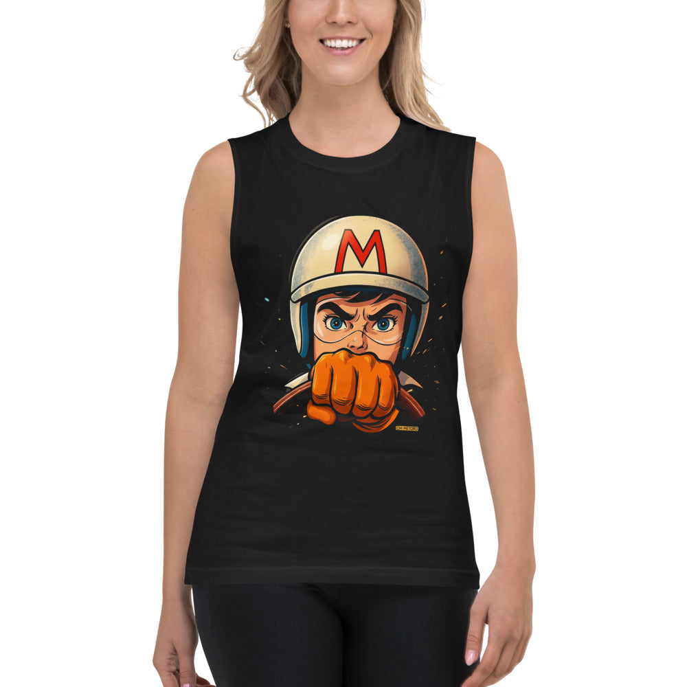 Sin Mangas Speed Racer Helmet Fist - Modelo femenina