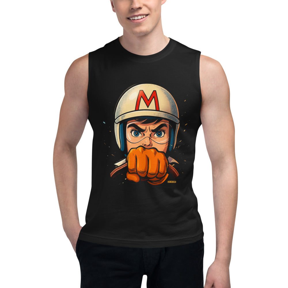 Sin Mangas Speed Racer Helmet Fist - Modelo masculino