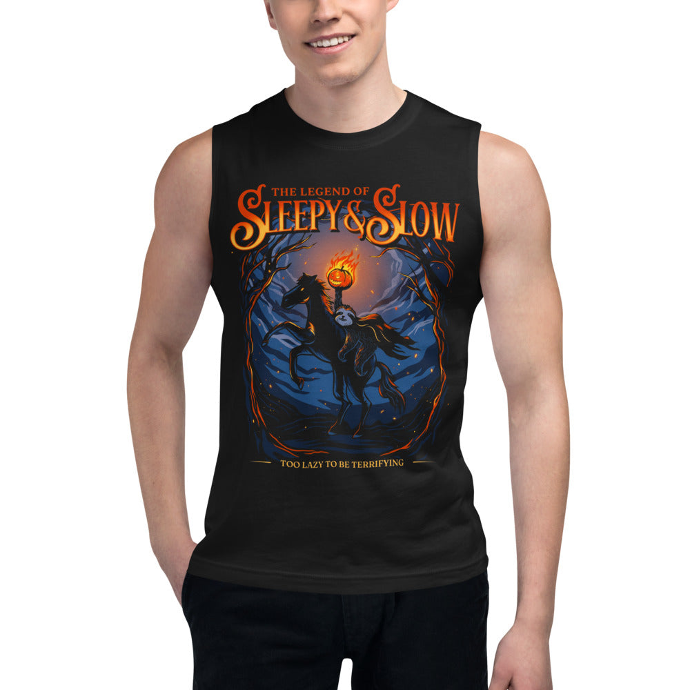Sin Mangas The Legend Of Sleepy And Slow Sloth - Modelo masculino