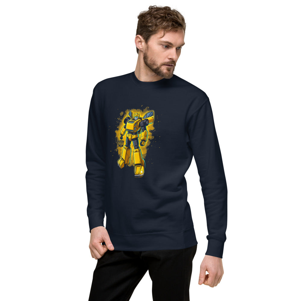 Suéter Bumblebee Autobot Yellow Glow Dust Cloud - Lateral izquierdo