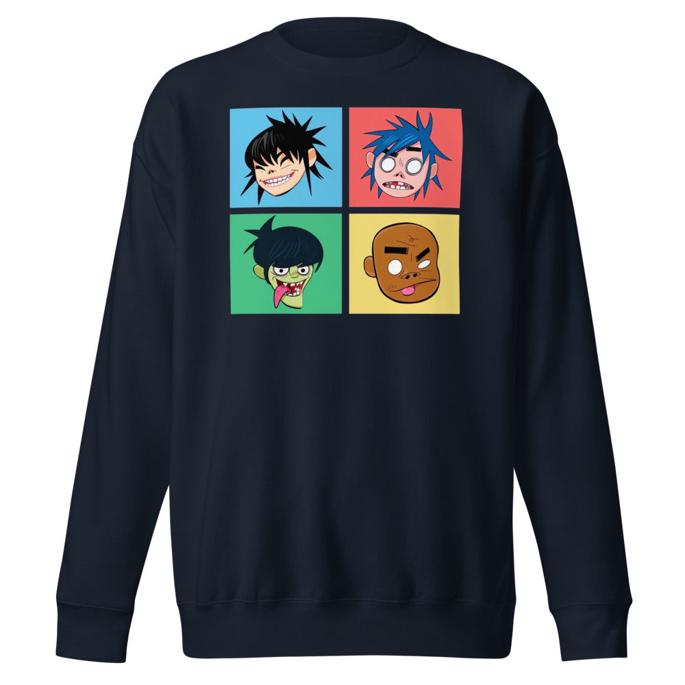 Suéter Gorillaz Pop Art - Frente