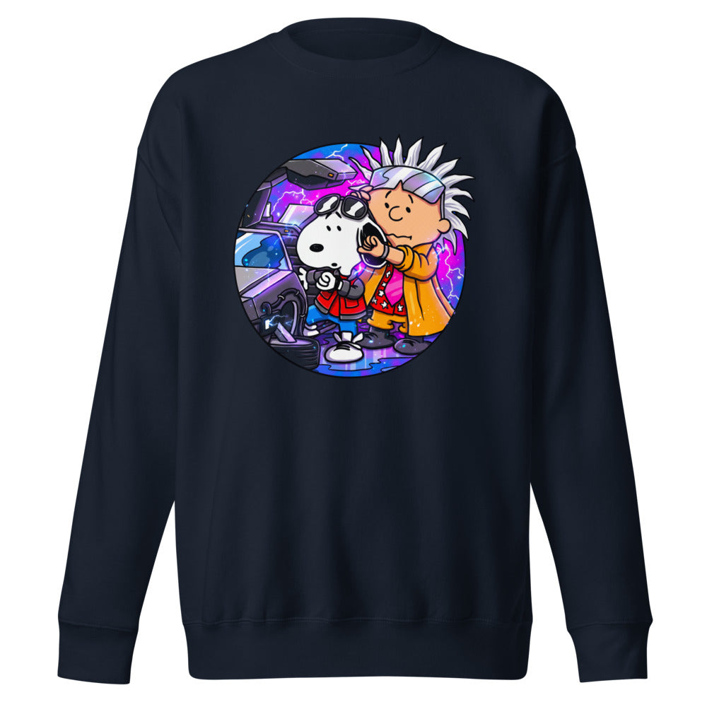 Suéter Snoopy Marty Charlie Brown Doc DeLorean - Frente