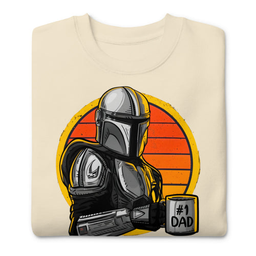 Suéter #1 Dad Mandalorian - Doblado