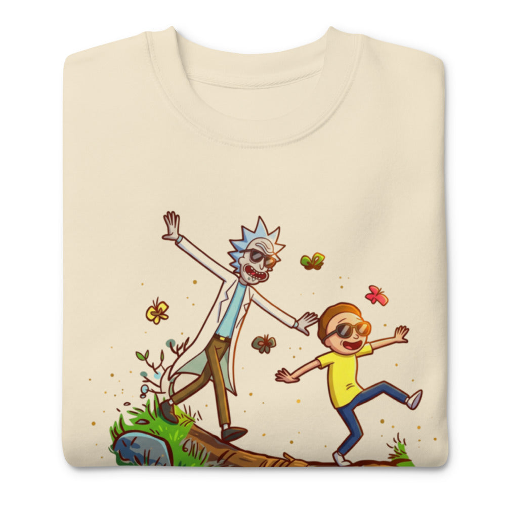 Suéter Rick And Morty Balancing Log Sunglasses - Doblado