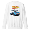 Suéter Back To The Future DeLorean Blue Glow - Frente