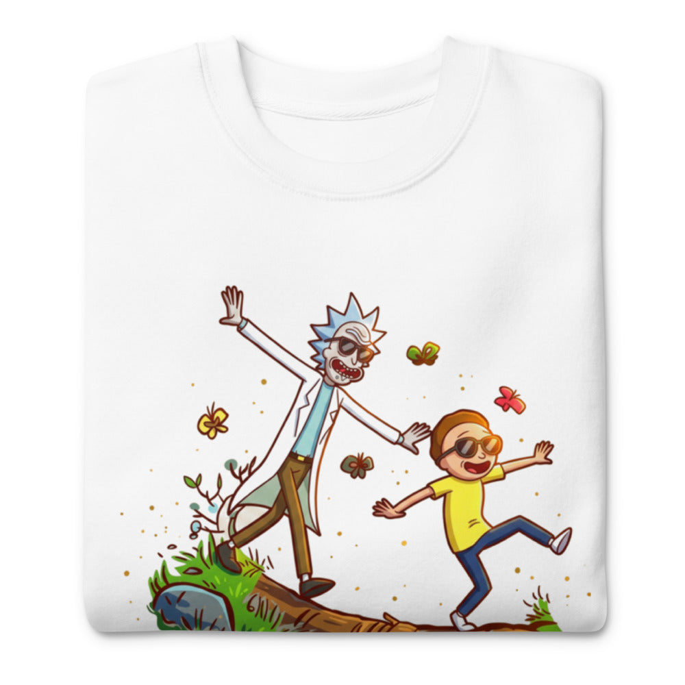 Suéter Rick And Morty Balancing Log Sunglasses - Doblado