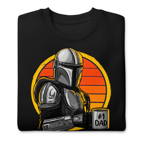 Suéter #1 Dad Mandalorian - Doblado