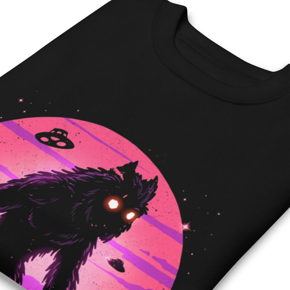 Suéter Bigfoot UFO Retro Sunset - Doblado zoom