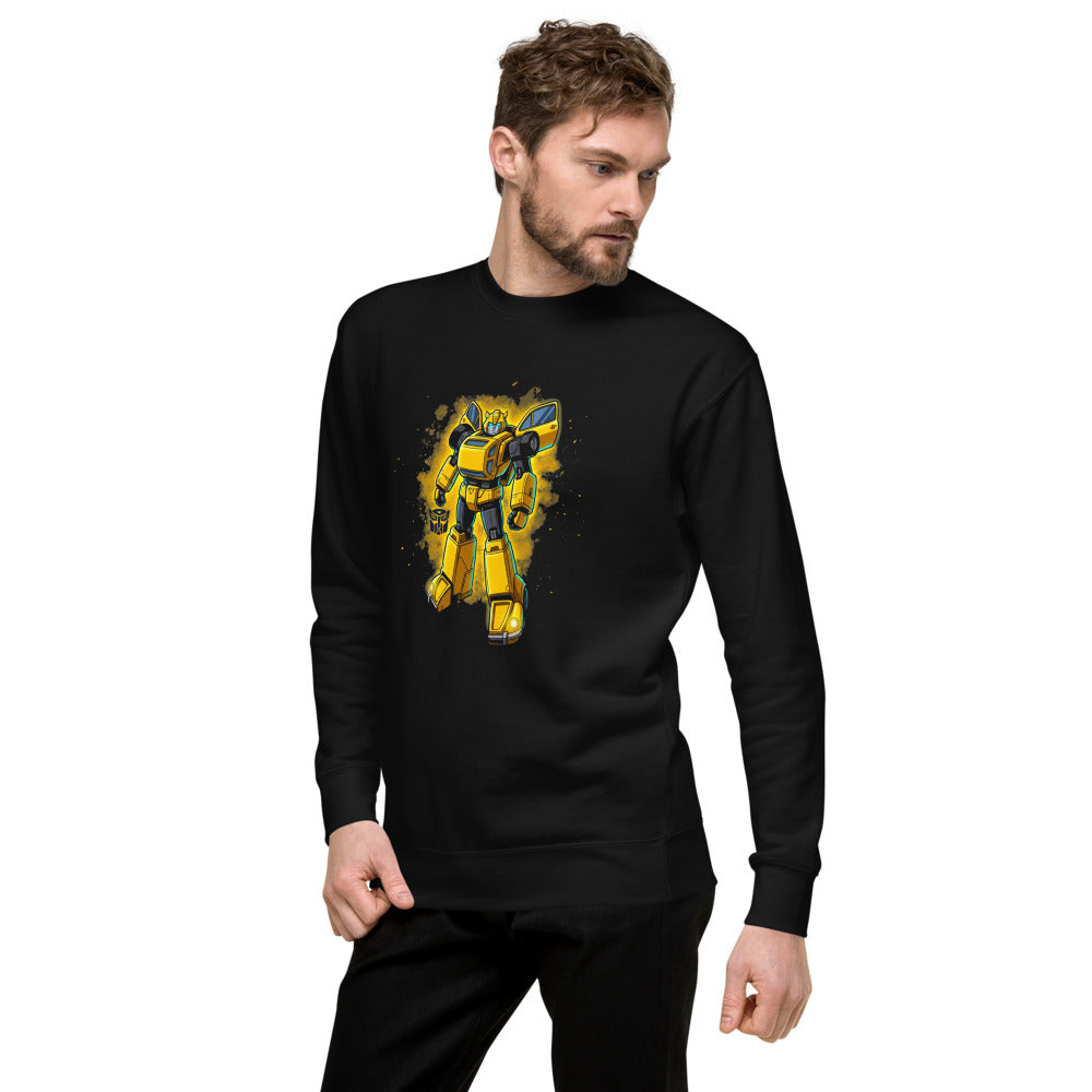 Suéter Bumblebee Autobot Yellow Glow Dust Cloud - Lateral izquierdo