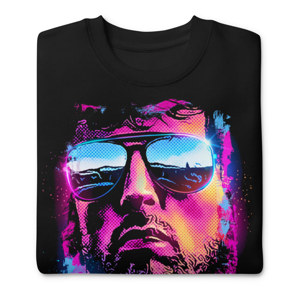Suéter Cobra Neon Sunglasses Synthwave - Doblado