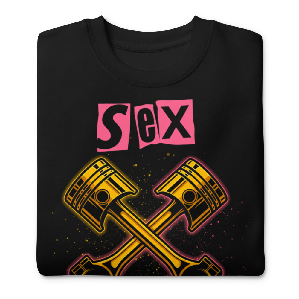 Suéter Crossed Golden Pistons Punk Pink Letters - Doblado