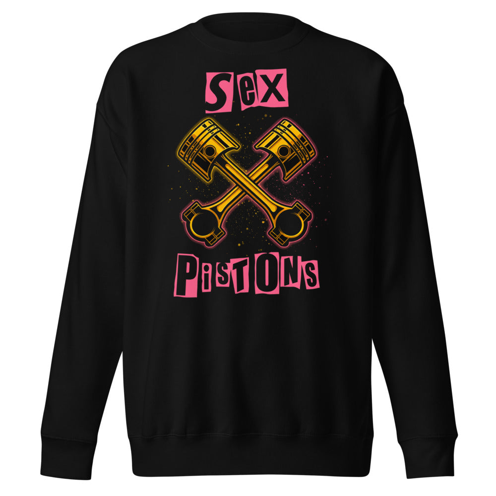 Suéter Crossed Golden Pistons Punk Pink Letters - Frente