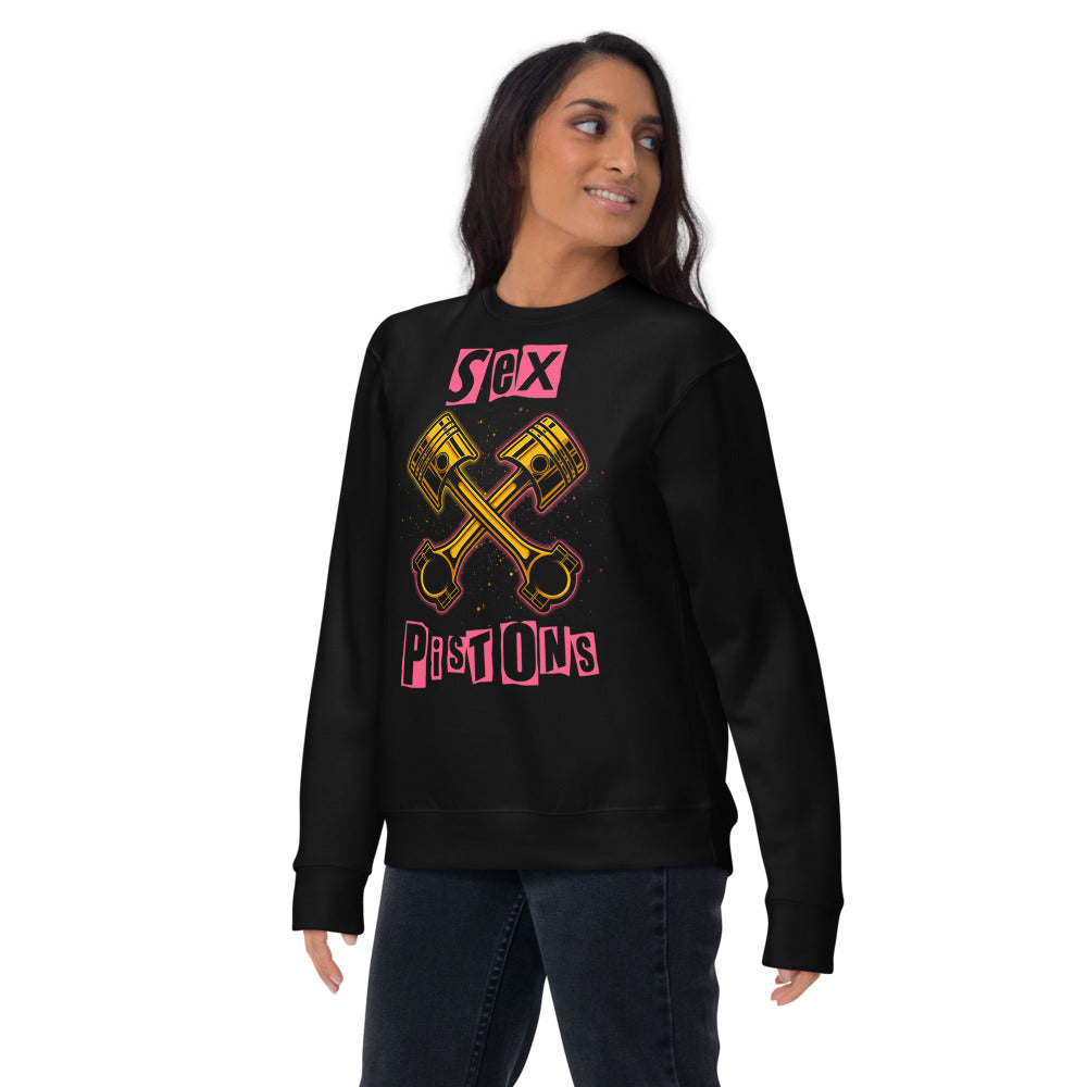 Suéter Crossed Golden Pistons Punk Pink Letters - Lifestyle mujer