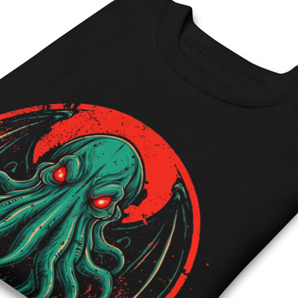 Suéter Cthulhu Red Eyes Bat Wings - Doblado zoom