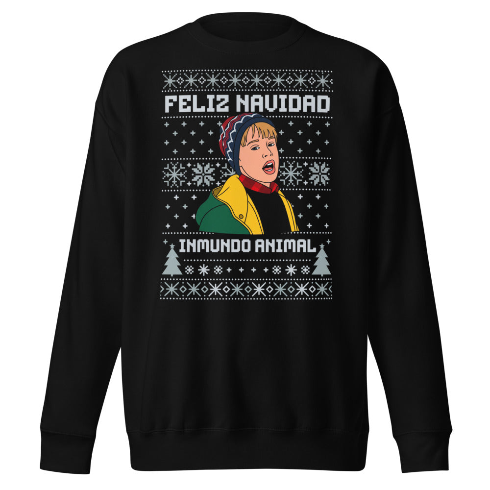 Suéter Feliz Navidad Inmundo Animal Suéter Feo - Frente