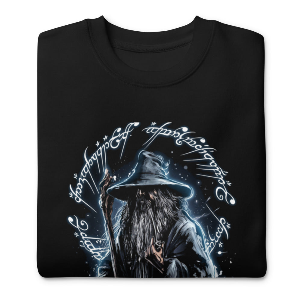 Suéter Gandalf The Grey One Ring Script - Doblado