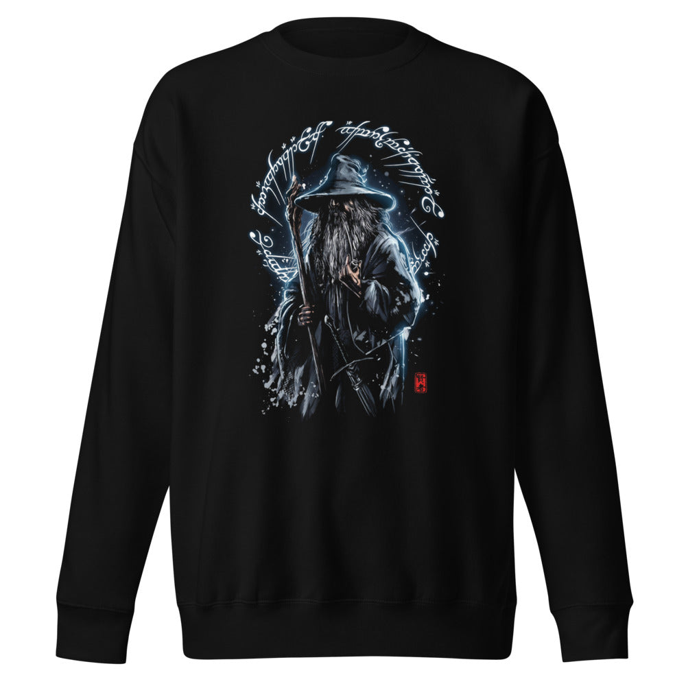Suéter Gandalf The Grey One Ring Script - Frente