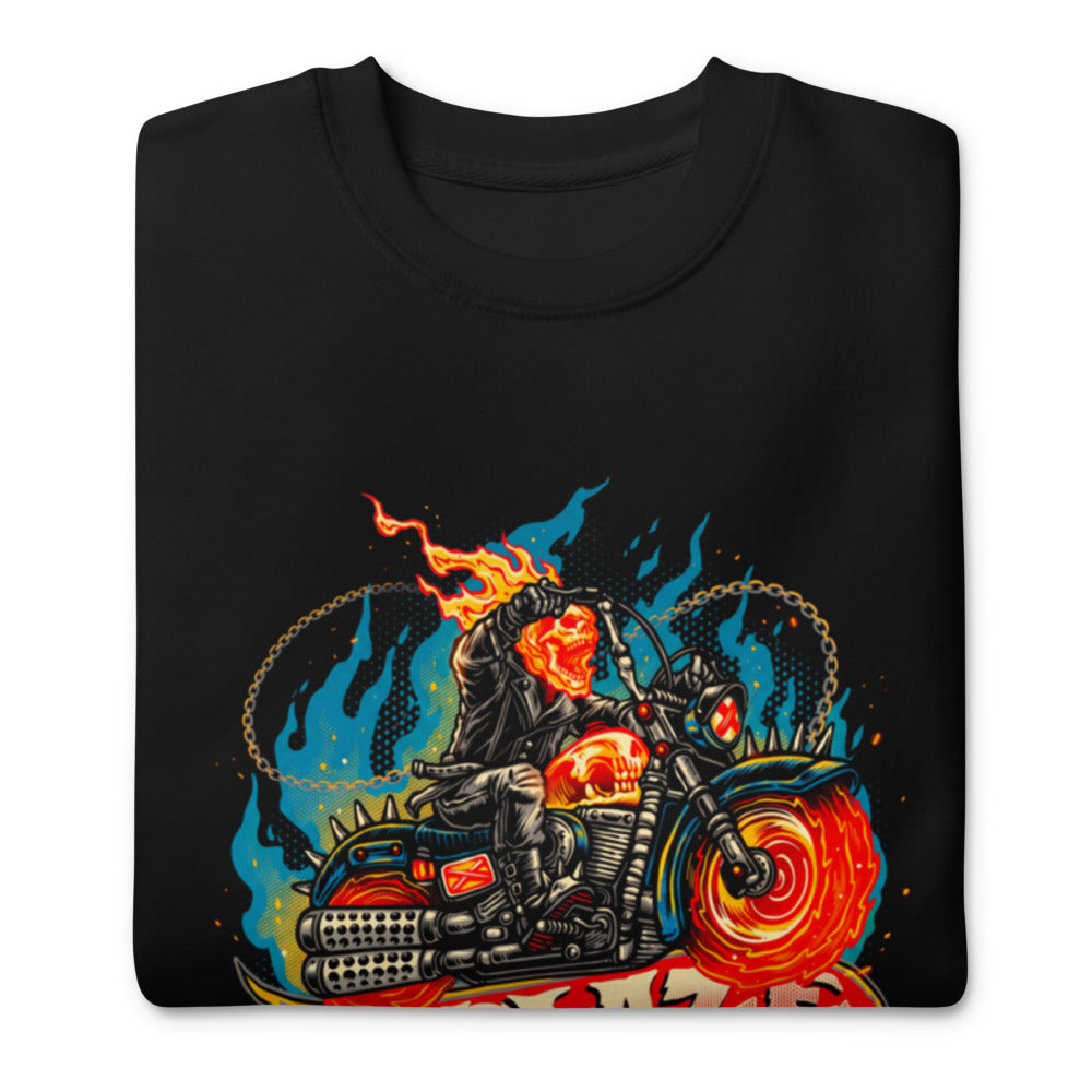 Suéter Ghost Rider Blaze Spiked Chopper - Doblado
