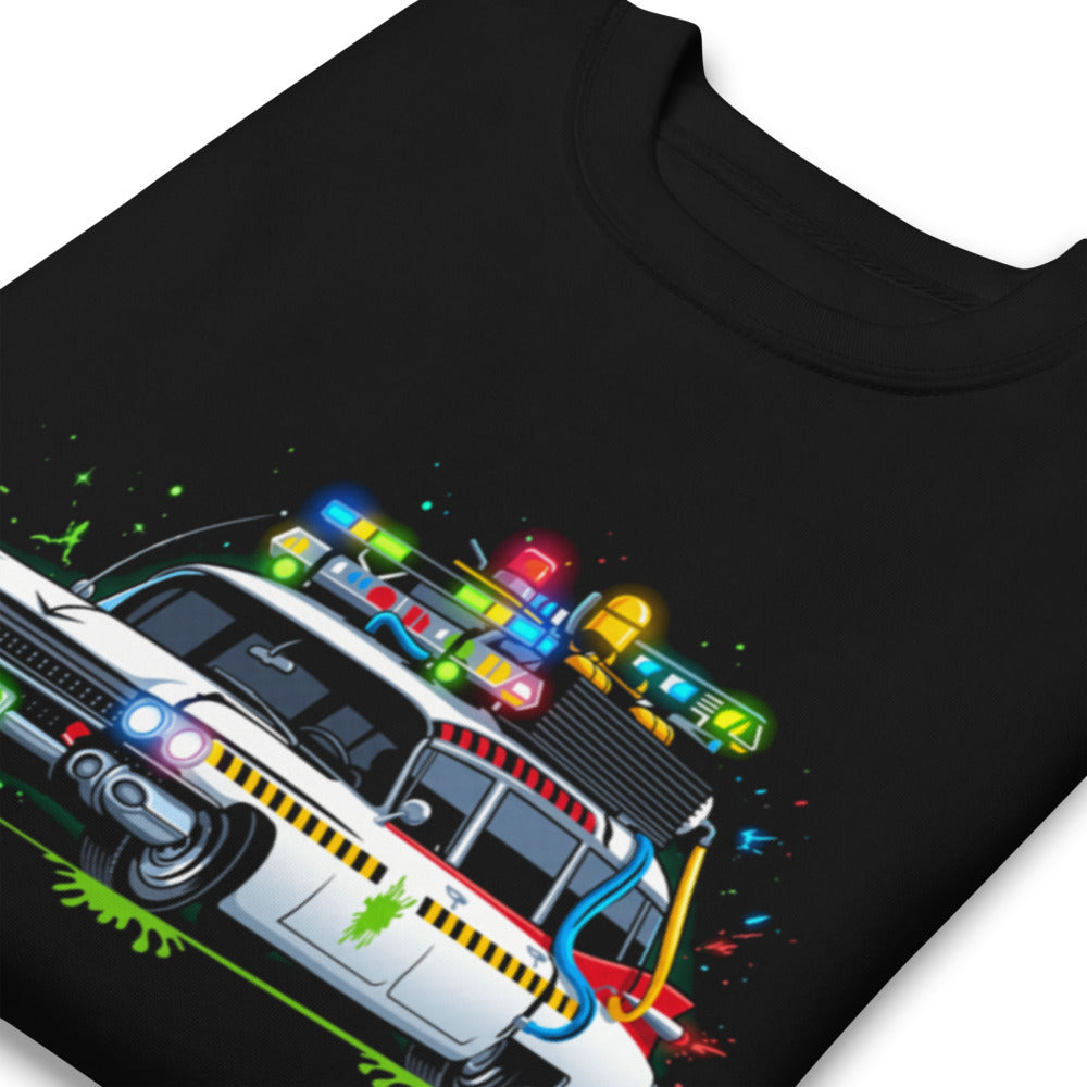 Suéter Ghostbusters Ecto-1 Green Slime Roof Lights - Doblado zoom