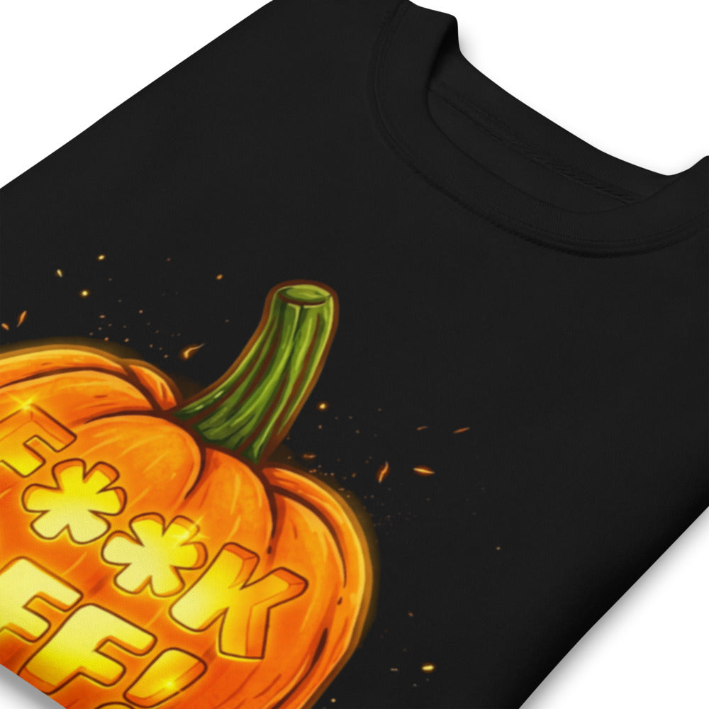 Suéter Glowing Jack O Lantern Halloween Humor - Doblado zoom