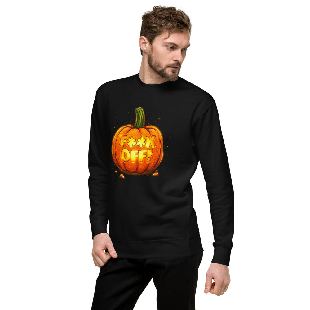Suéter Glowing Jack O Lantern Halloween Humor - Lateral izquierdo