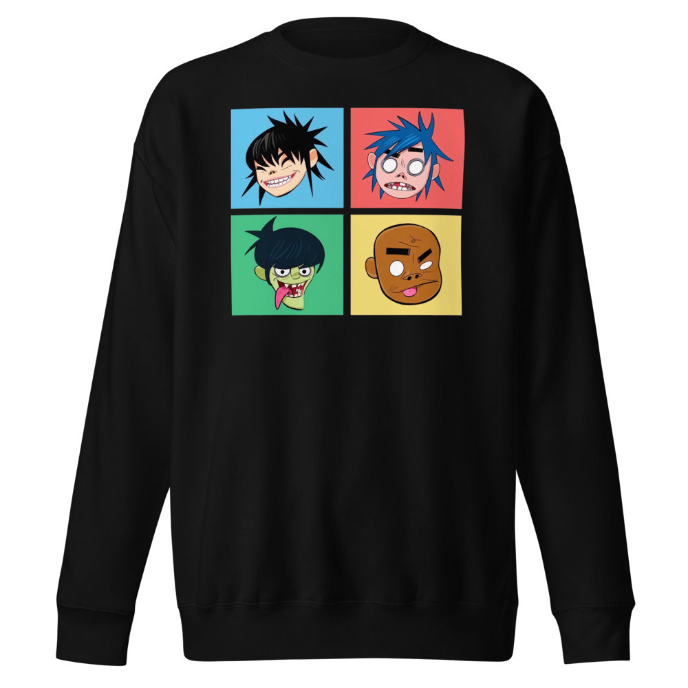 Suéter Gorillaz Pop Art - Frente