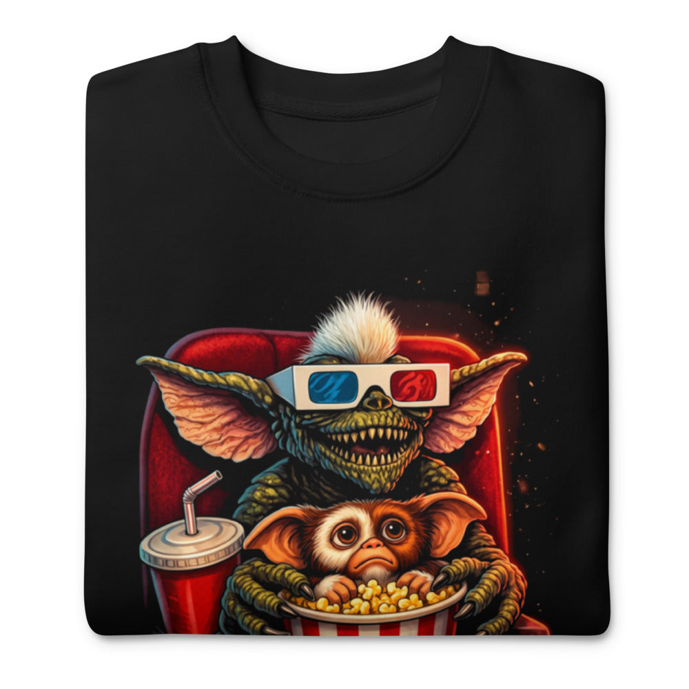 Suéter Gremlins Stripe Gizmo Movie Night - Doblado