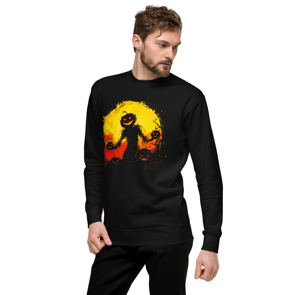 Suéter Halloween Pumpkin Scarecrow Moon - Lateral izquierdo