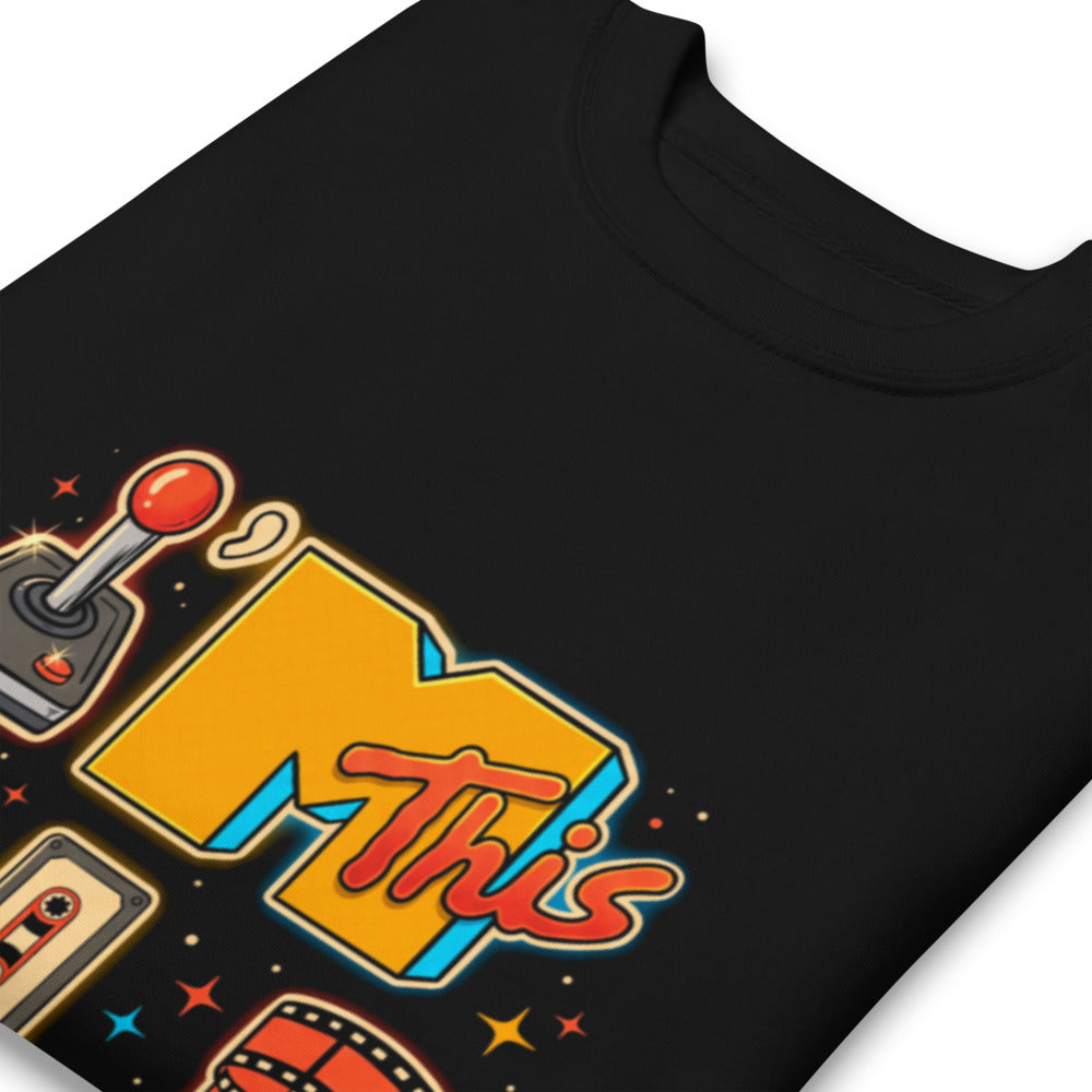 Suéter I'm This Old Retro Joystick Vinyl VHS - Doblado zoom