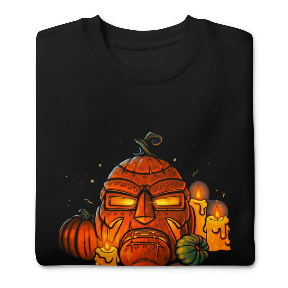 Suéter Iron Mask Jack O Lantern Candles - Doblado