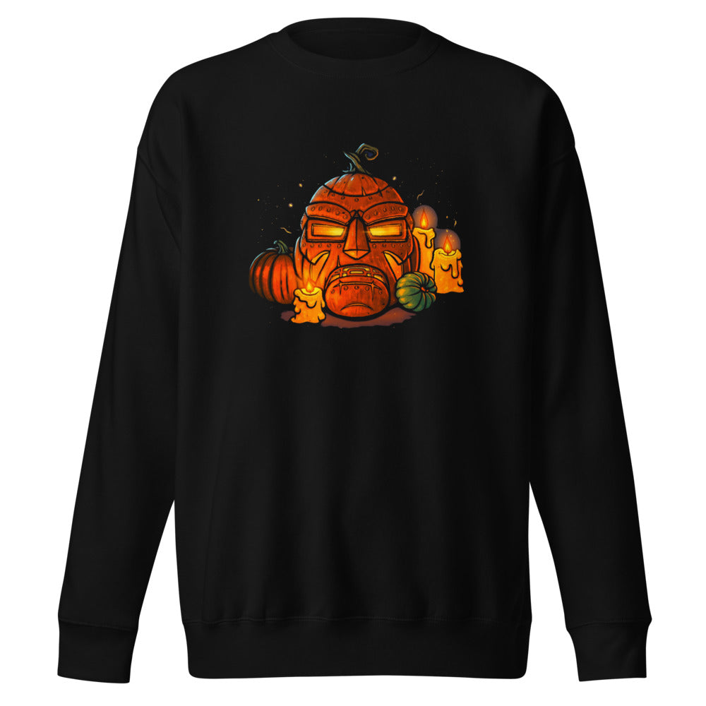 Suéter Iron Mask Jack O Lantern Candles - Frente