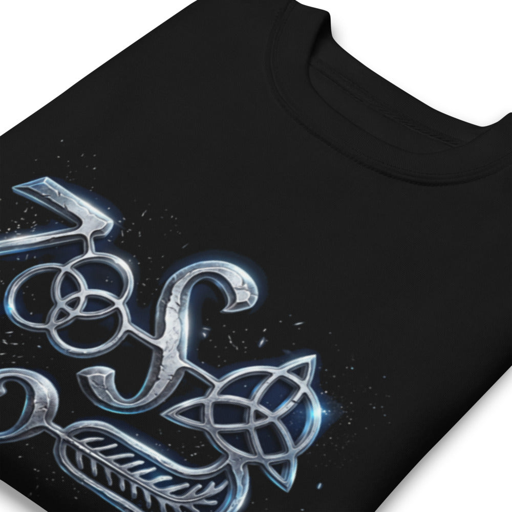 Suéter Led Zeppelin Zoso Chrome Symbol - Doblado zoom