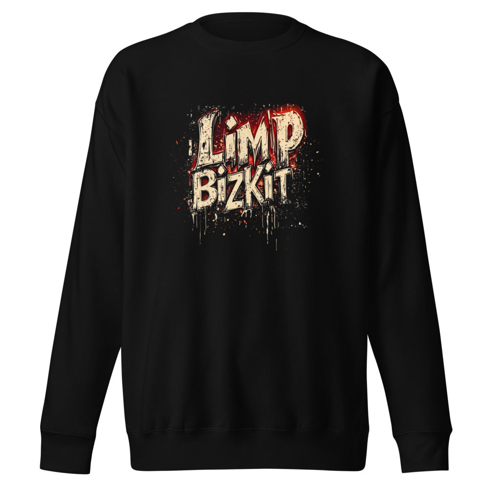 Suéter Limp Bizkit Grunge Drip Red Glow - Frente