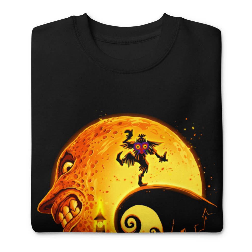 Suéter Majora's Mask Skull Kid Spiral Hill Moon - Doblado